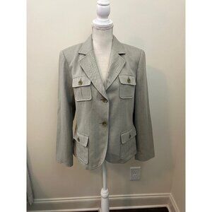Worthington Beige Jacket and Pants Set Size 12